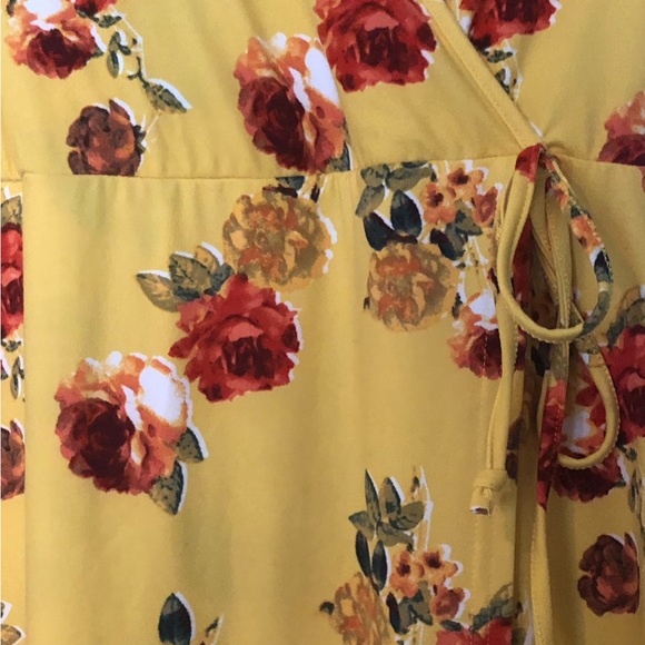 MARK EDWARDS WRAP DRESS FLORAL LONG DRESS - Picture 4 of 11